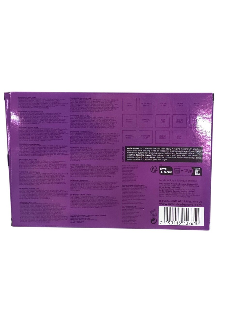 Natasha Denona Roxa Eyeshadow Palette Purple, Pink, Mauve Shades - Picture 4 of 4